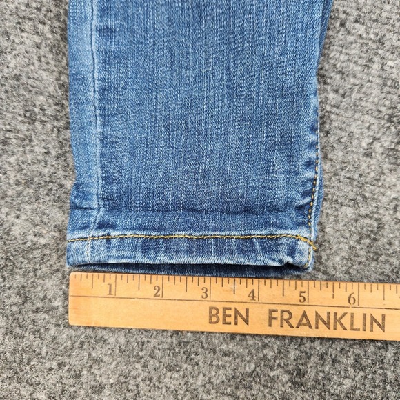 Judy Blue Jeans Womens 5/27 HighRise Skinny Fit Blue Leopard Stretch Denim Pants - Picture 13 of 14